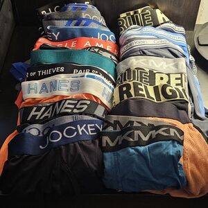 Blue and Orange Boxer Briefs Collection